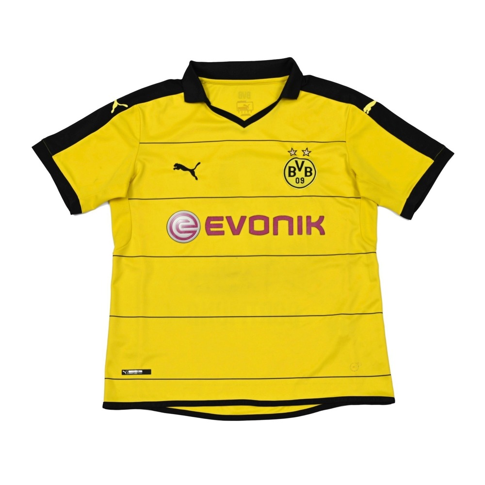 Puma 2015-16 Borussia Dortmund Home Jersey Shirt Size Large Flaws